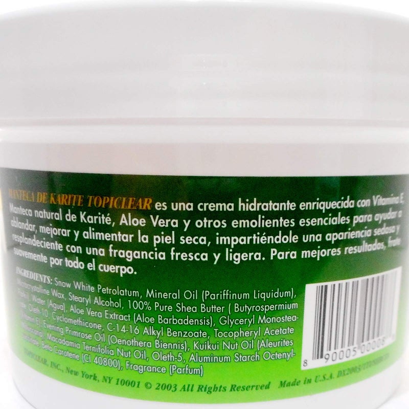Topiclear Shea Butter Creme with Vitamin E & Aloe Vera 18 oz - Image 3